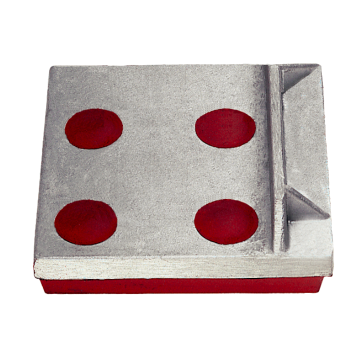 Socle antivibratile 125 mm | Un côté en butée