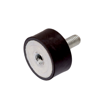Amortisseur de vibrations avec filetage extérieur et intérieur | M8 | 40 mm