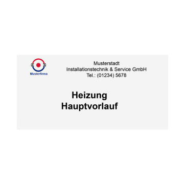 Plaquette plastique jaune