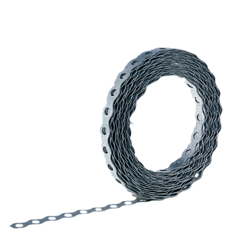 Bande percée ondulée, électrozinguée | 17 mm | 10 m