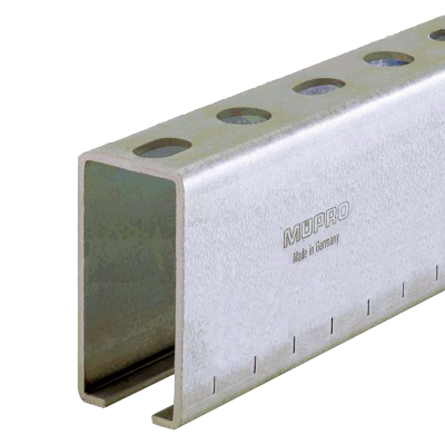 Rail d’installation MPC 40/80/3,0 | 6000 mm | électrozingué