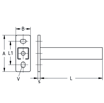 Console rail MPC 27/18/1,25 | 200 | Inox 304