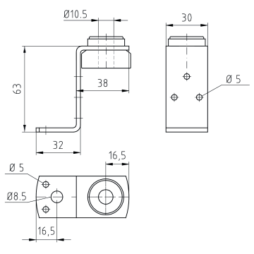 Cornière insonorisée pour gaine Cornière double avec élément insonorisant | Inox 316