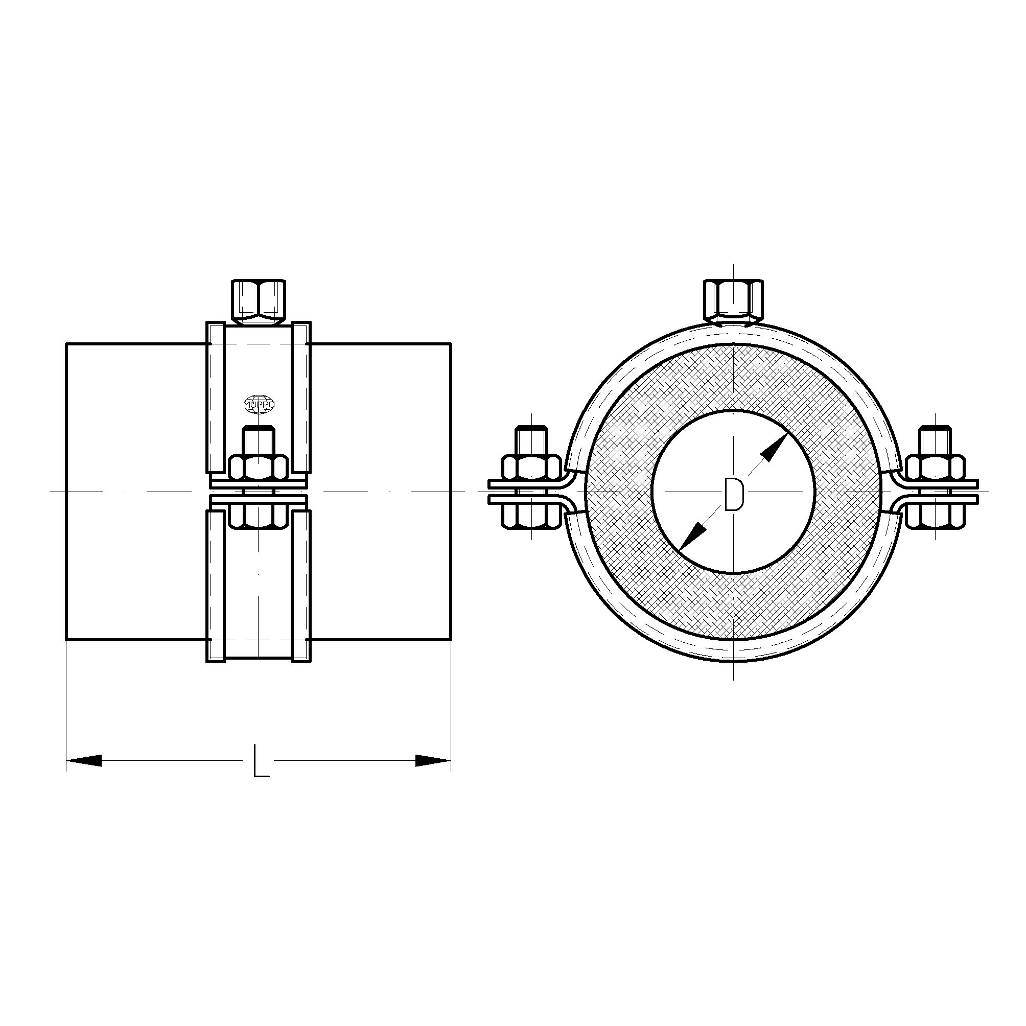 MÜPRO | Isophonique avec coquille Type H, M, T Type M - Epaisseur 15,5 ...